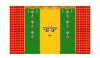 5x8 Feet Durga Fabric Reusable Backdrop Banner for Durga Pooja/Navratri (1032) Festive Decor La Vie Bien 5x8 Feet Durga Fabric Reusable Backdrop Banner for Durga Pooja/Navratri (1032)
