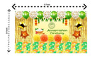 5x8 Feet Fabric Reusable Annaprashan Ceremony Backdrop Banner Festive Decor La Vie Bien 5x8 Feet Fabric Reusable Annaprashan Ceremony Backdrop Banner