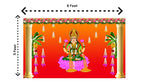 5x8 Feet Fabric Reusable Backdrop Banner for Diwali/Laxmi Pooja Festive Decor La Vie Bien 5x8 Feet Fabric Reusable Backdrop Banner for Diwali/Laxmi Pooja
