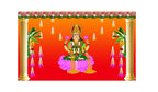 5x8 Feet Fabric Reusable Backdrop Banner for Diwali/Laxmi Pooja Festive Decor La Vie Bien 5x8 Feet Fabric Reusable Backdrop Banner for Diwali/Laxmi Pooja