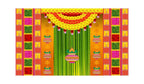 5x8 Feet Fabric Reusable Backdrop Banner for Wedding, Housewarming, any Auspicious Occasions or pooja (1225) Festive Decor La Vie Bien 5x8 Feet Fabric Reusable Backdrop Banner for Wedding, Housewarming, any Auspicious Occasions or pooja (1225)