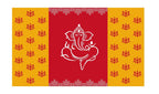 5x8 Feet Fabric Reusable Lord Ganesha Backdrop Banner for Wedding, Housewarming, Any ausipious occaions or pooja (1102) Festive Decor La Vie Bien 5x8 Feet Fabric Reusable Lord Ganesha Backdrop Banner for Wedding, Housewarming, Any ausipious occaions or pooja (1102)