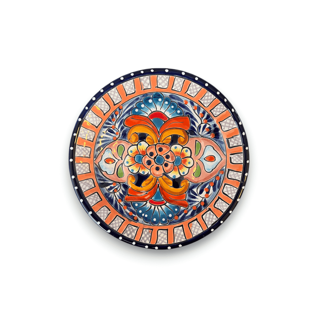 6" Talavera Ceramic Dinner Plate | Authentic Mexican Dinnerware Talavera Plate La Vie Bien 6" Talavera Ceramic Dinner Plate | Authentic Mexican Dinnerware