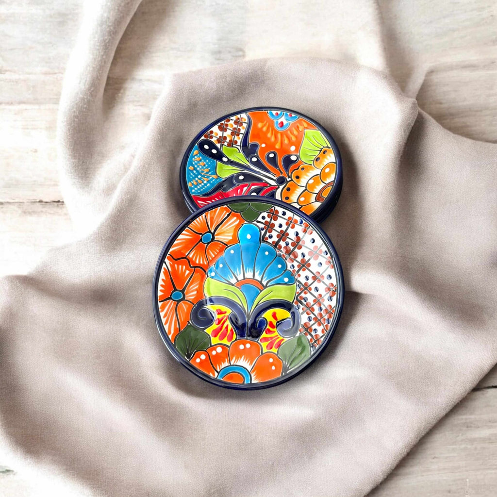 6" Talavera Dinner Plate | Colorful Mexican Dinnerware Talavera Dinnerware Set La Vie Bien 6" Talavera Dinner Plate | Colorful Mexican Dinnerware