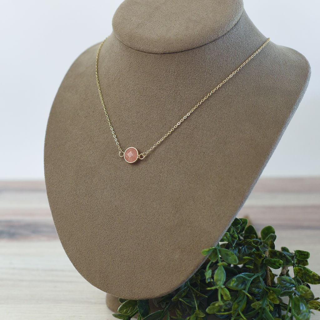 Natalie Natural Stone Pendant Necklace