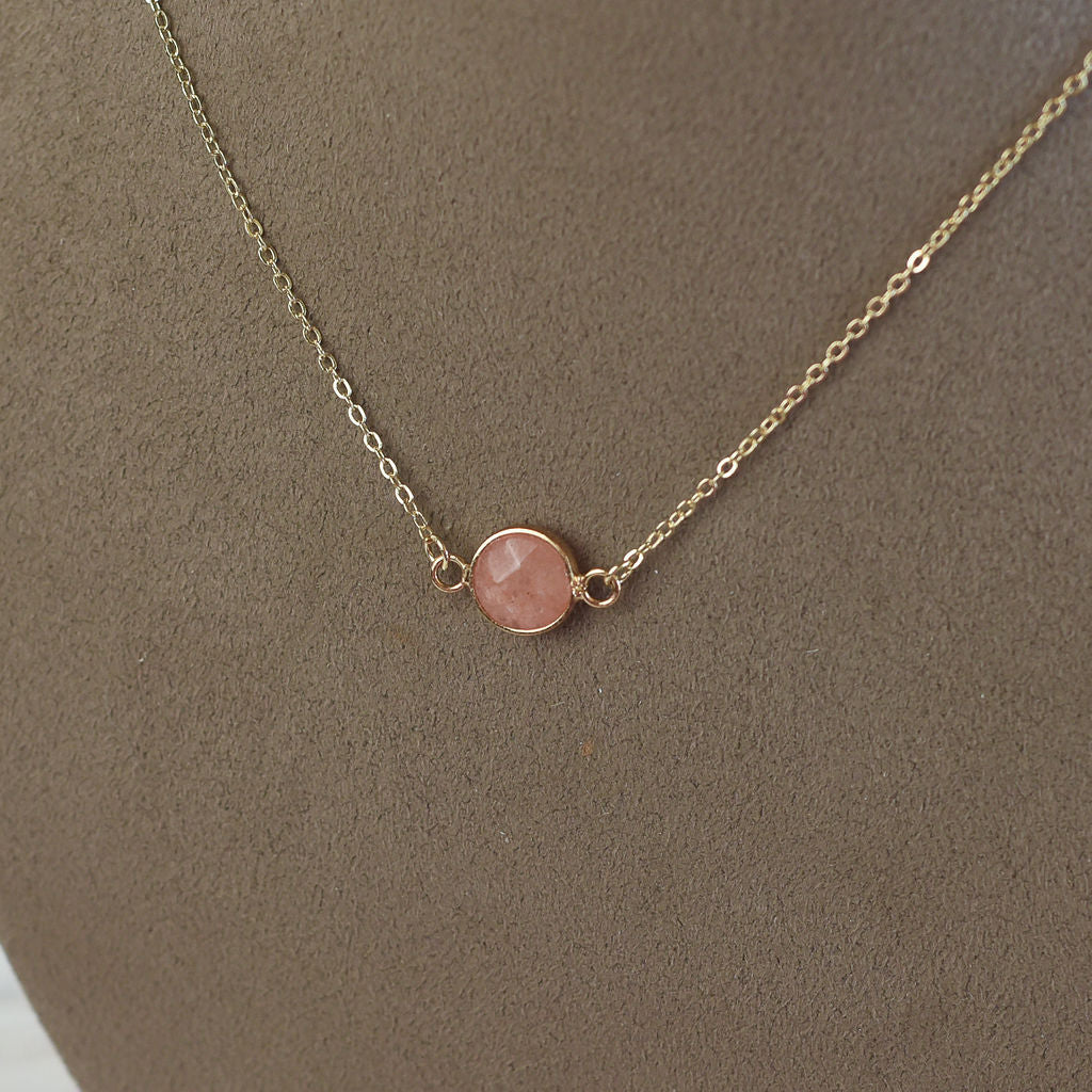 Natalie Natural Stone Pendant Necklace