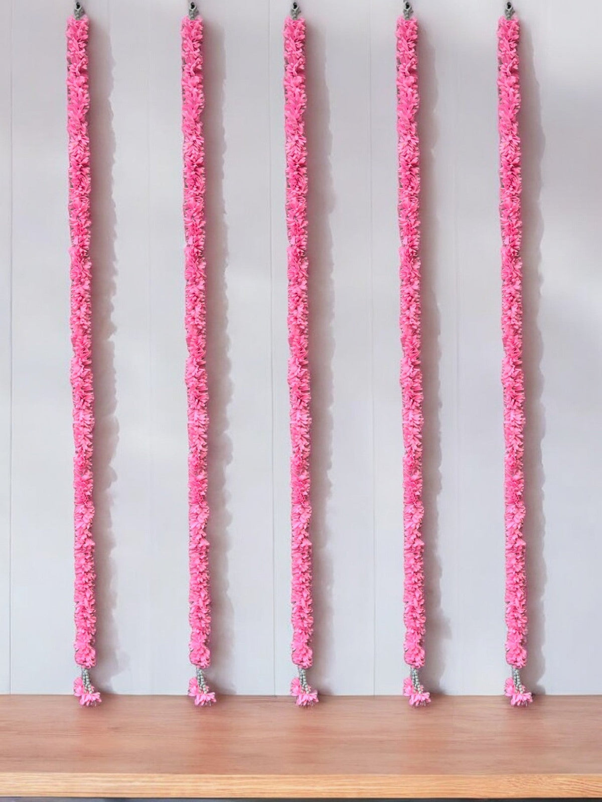 60" Long Artificial Flower Lari, Set of 5 Festive Decor La Vie Bien 60" Long Artificial Flower Lari, Set of 5