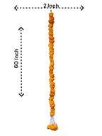 60" Long Artificial Marigold Lari, Set of 5 Festive Decor La Vie Bien 60" Long Artificial Marigold Lari, Set of 5