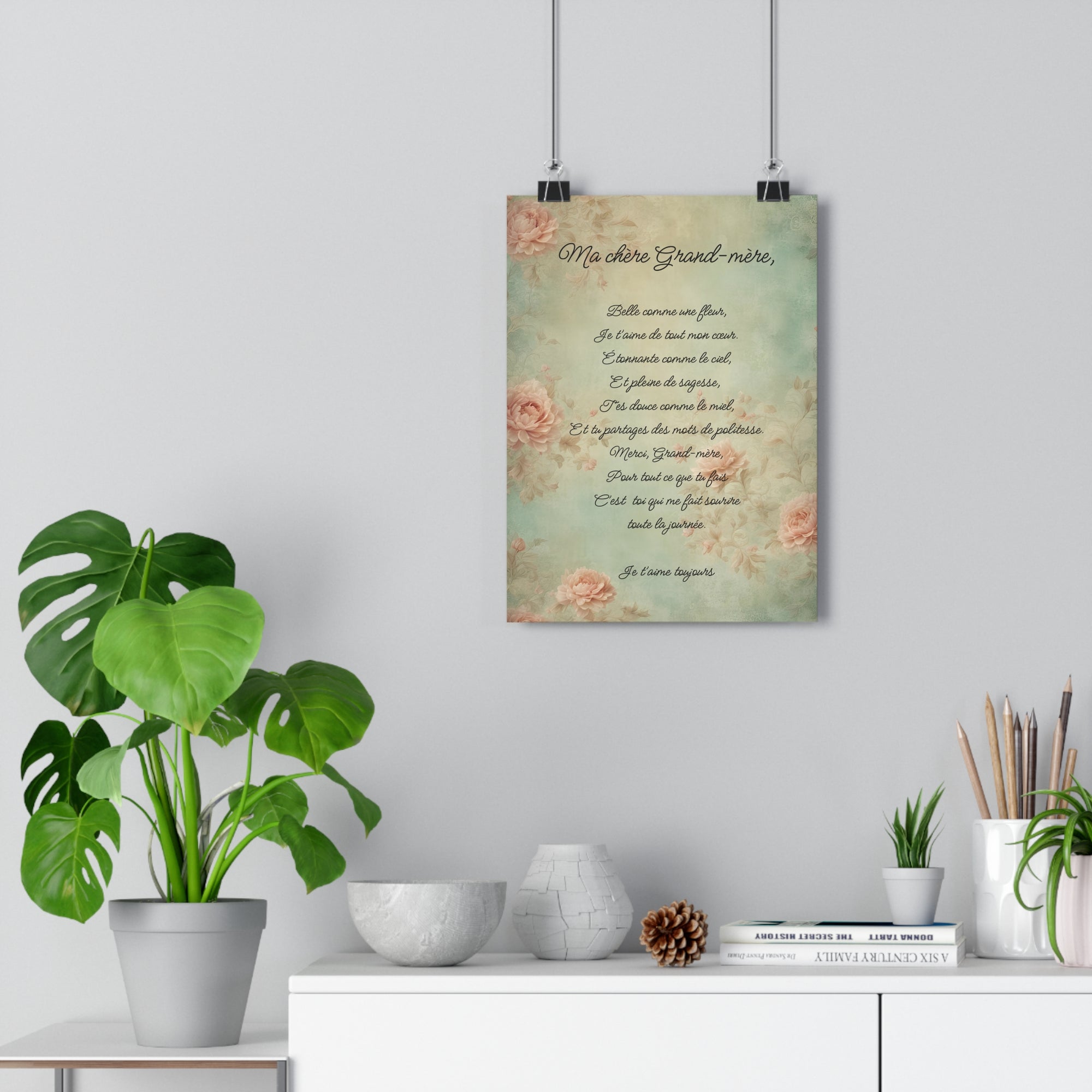 My dear grandmother French Giclee Art Print