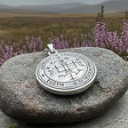 Petite Archangel Gabriel Sigil Pendant in Sterling Silver