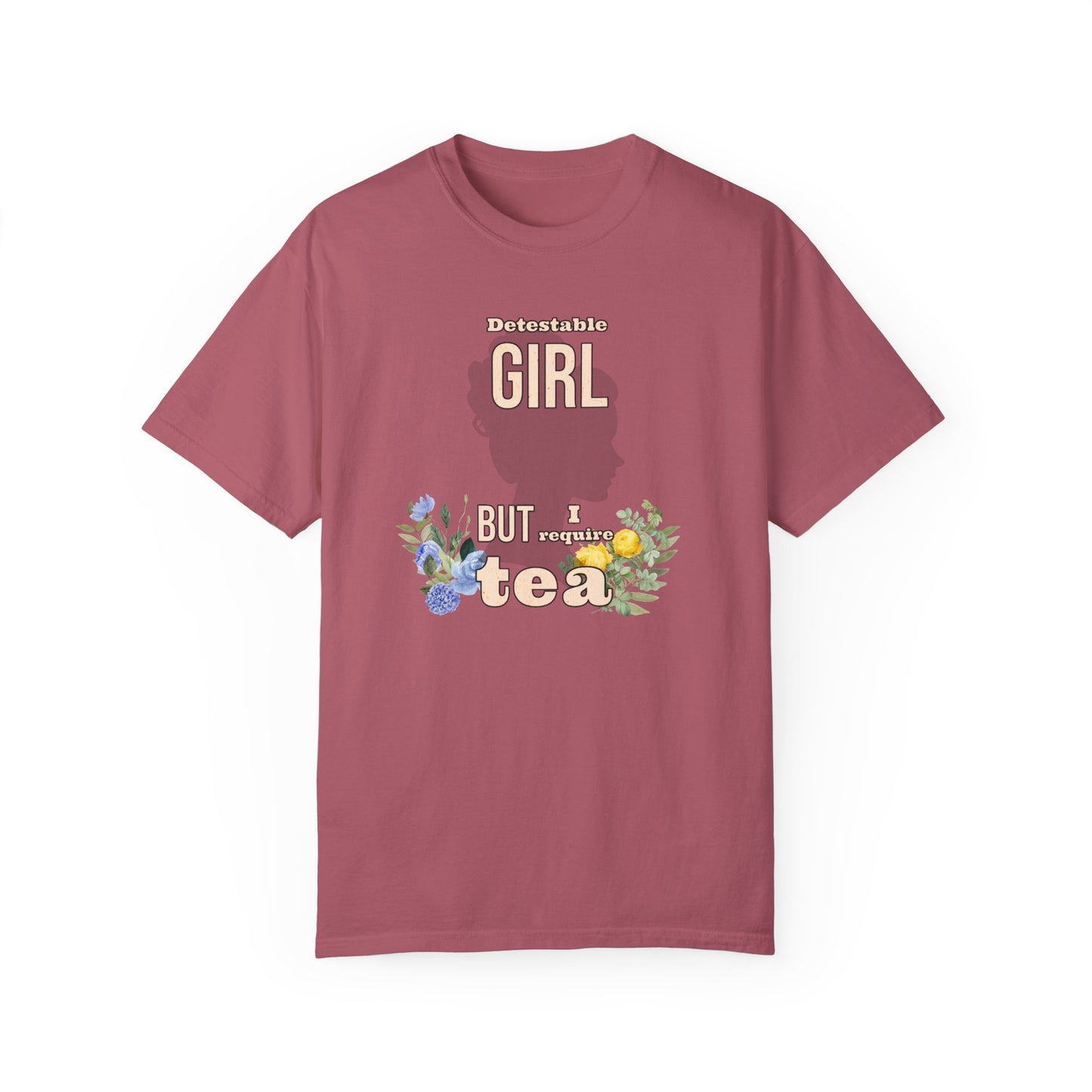 Detestable Girl but I require tea Oscar Wilde Quote T-Shirt, Importance of Being Earnest