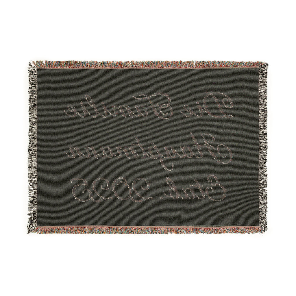 Personalisierte gewebte Familiendecke mit Namen und Jahr - La Vie Bien - custom - custom blanket - custom bride gift