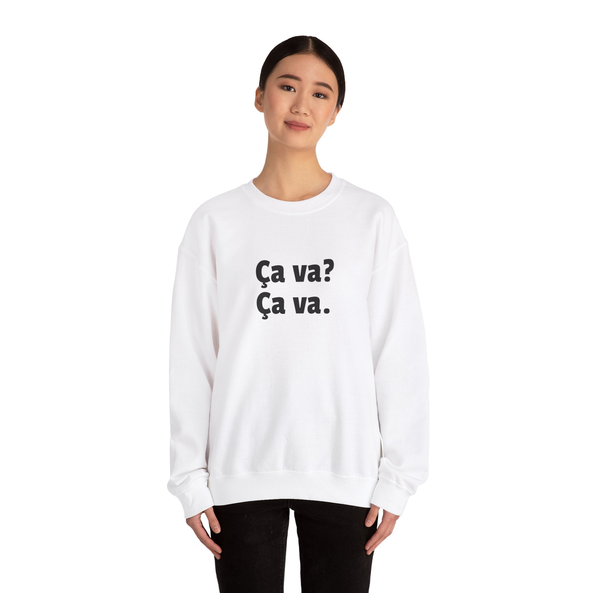Ca va? Ca va. Unisex Crewneck Sweatshirt