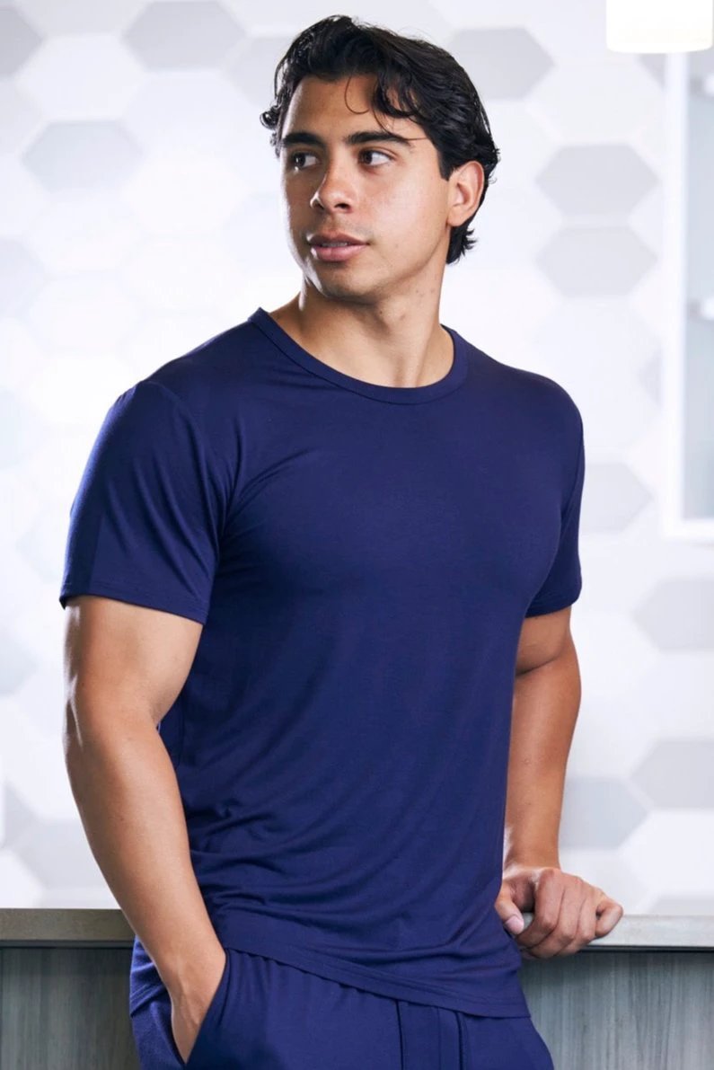 Men's Soft Bamboo Lounge Short Sleeve T-Shirt by Spun Bamboo