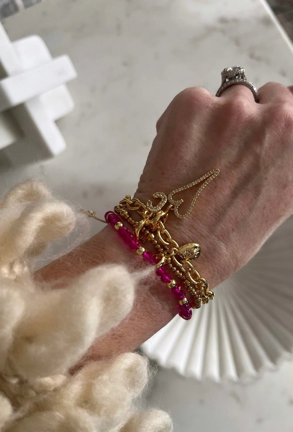 Classic Multi Mixed Beaded Waterproof Non-Tarnish Bracelets by Curated By Suarez