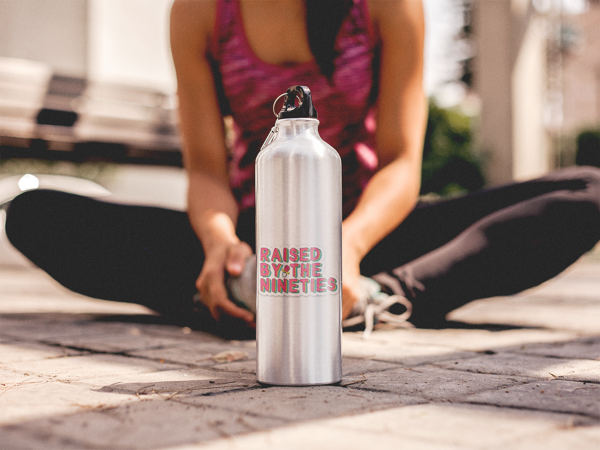 Raised By the Nineties Millenial Birthday Gift Vinyl Sticker