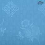 62" Square Moustiers Blue Matelassé Tablecloth by Tissus Toselli Tablecloth La Vie Bien 62" Square Moustiers Blue Matelassé Tablecloth by Tissus Toselli
