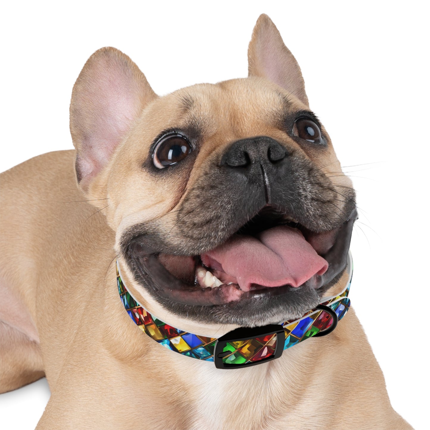 Collier pour chien à imprimé bijou