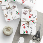 Italian Themed Wrapping Paper, Festive Gift Wrap for Italy lovers by Printify