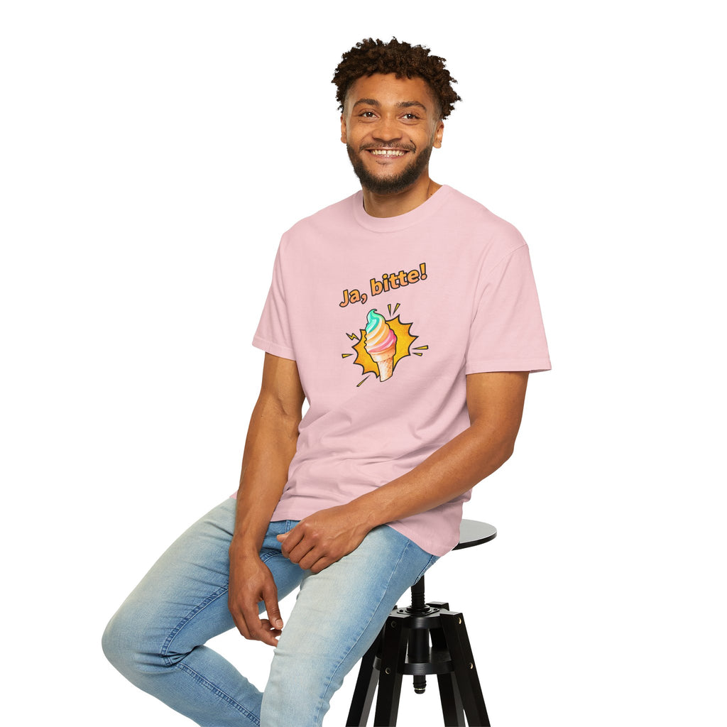 Ja Bitte! Rainbow Soft Serve Ice Cream German T-Shirt