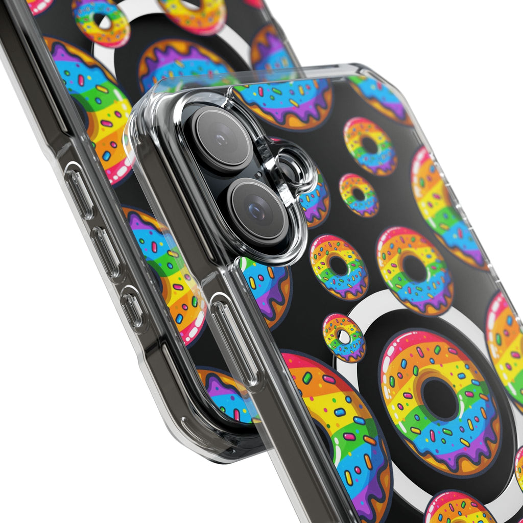 Bespattered Facade Rainbow Sprinkle Donut MagSafe Clear Impact Cases