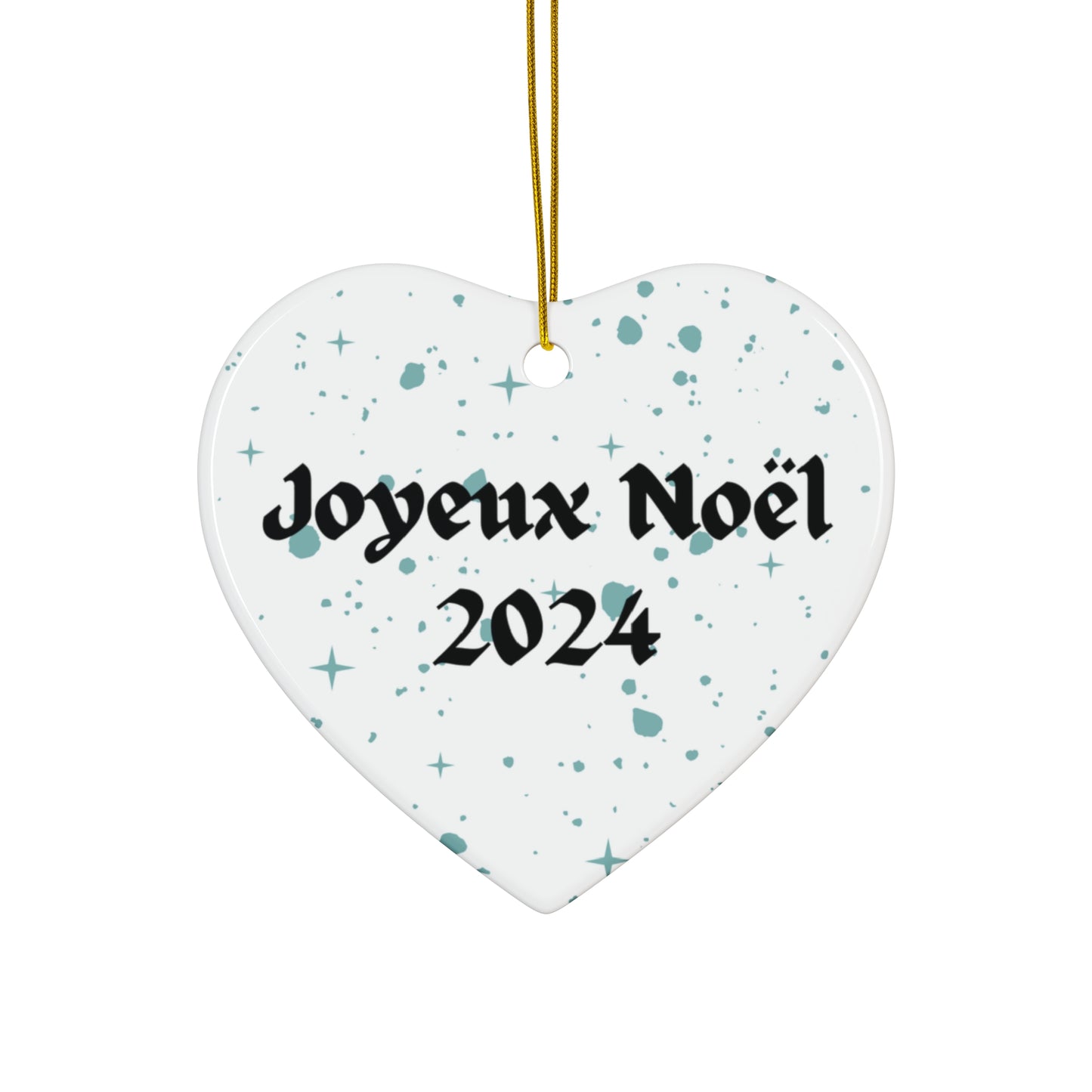 Joyeux Noel 2024 Ceramic Ornament