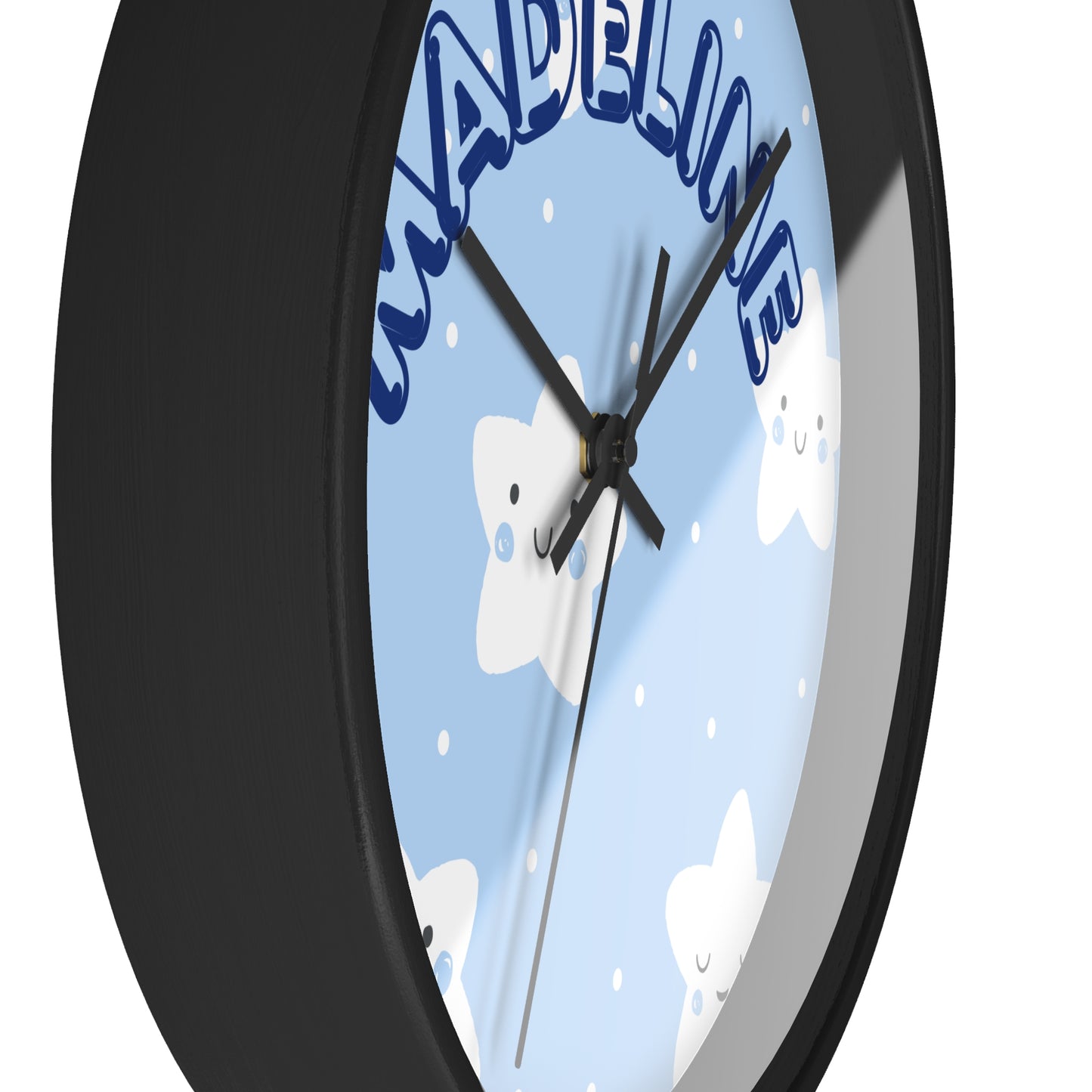 Customizable Kid's room name wall clock