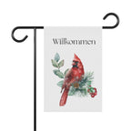 Willkommen yard and Garden Flag by Printify