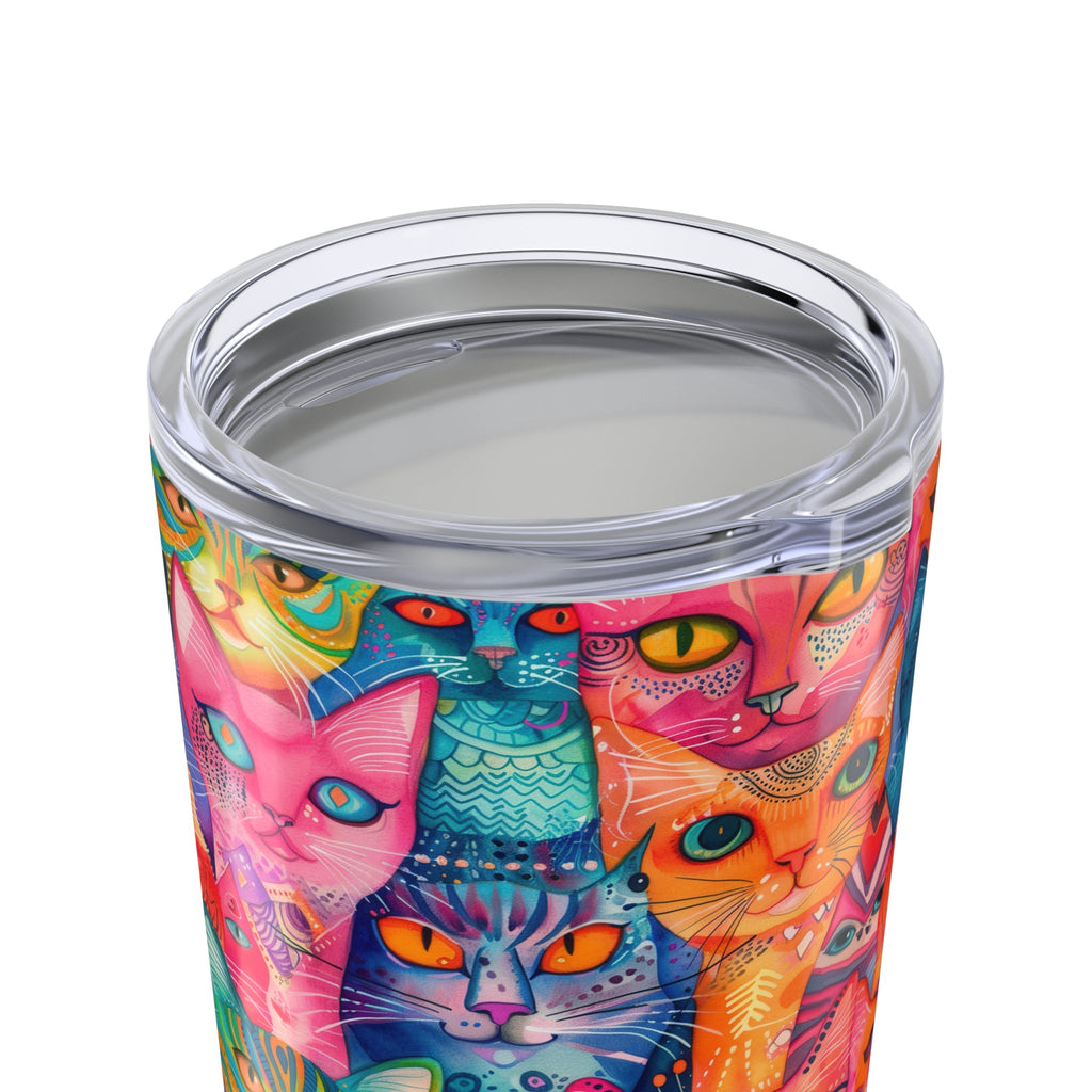 Bespattered Facade Rainbow Cat Party Tumbler 20oz