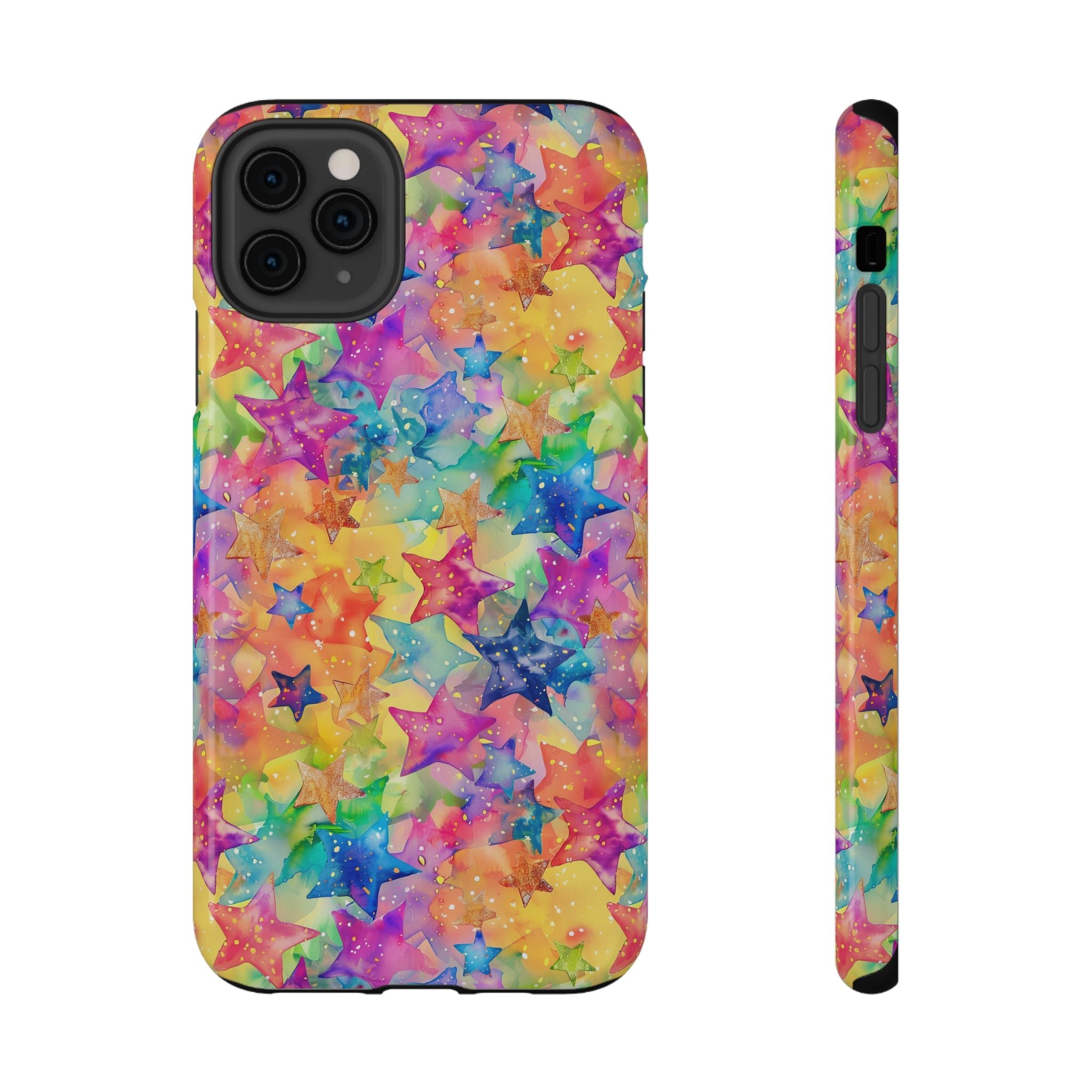 Bespattered Facade Rainbow Stars Impact-Resistant Case