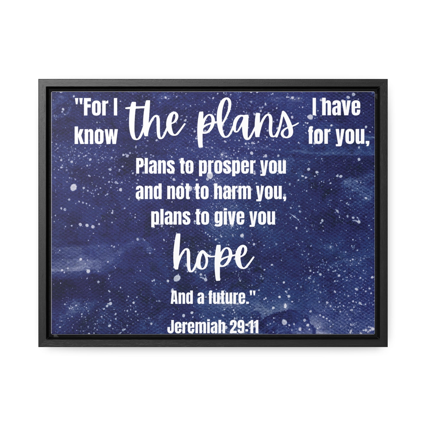 Jeremiah 29 11 bible verse canvas