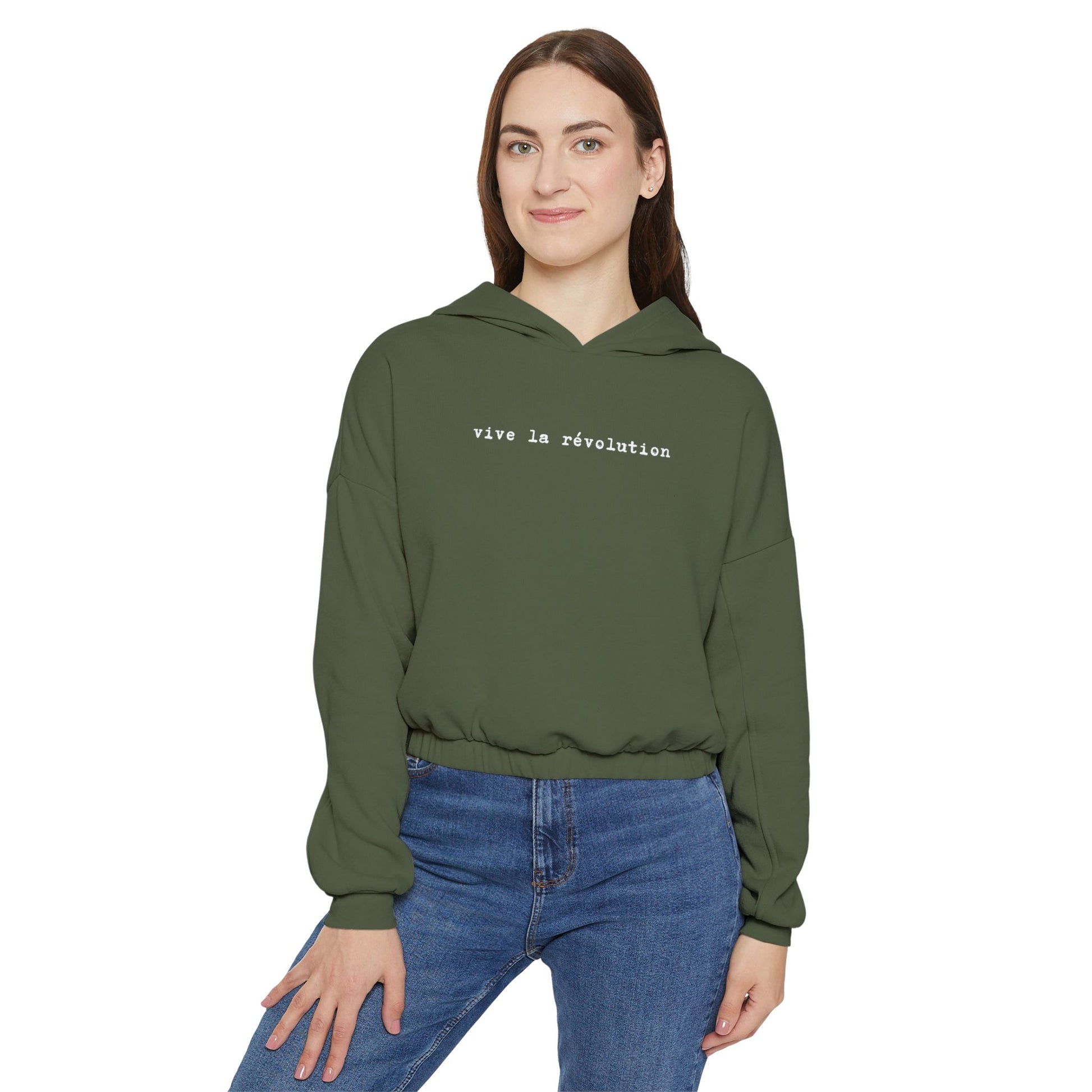 Vive La Révolution Cinched Bottom Hoodie