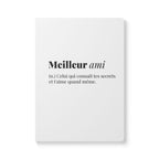 Meilleur ami definition journal Softcover Notebook, French friendship quote gift