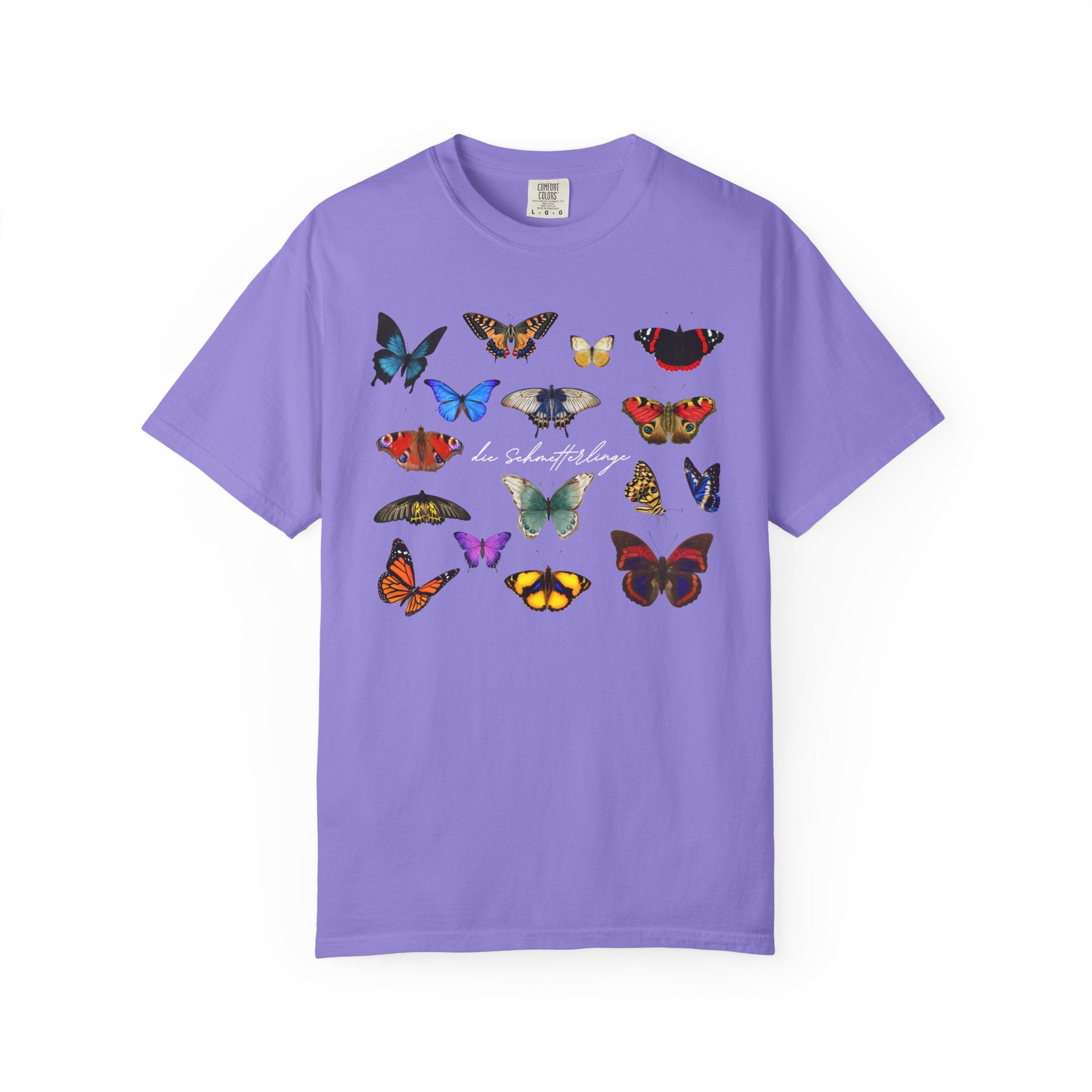 German 'die Schmetterlinge' Butterflies T-Shirt, Comfort Colors, gift for German speaker