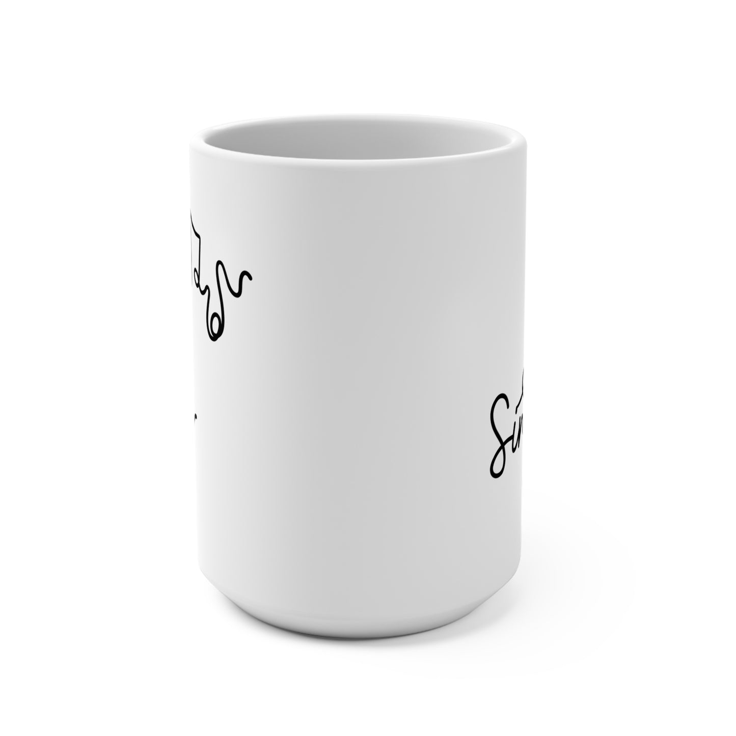 Ceramic singer music notes Mug 15oz.