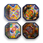 6.5" Square Talavera Bowl | Hand-Painted Mexican Dinnerware Talavera Bowl La Vie Bien 6.5" Square Talavera Bowl | Hand-Painted Mexican Dinnerware