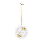 Wooden hanging Sunflower Welcome Sign by Printify