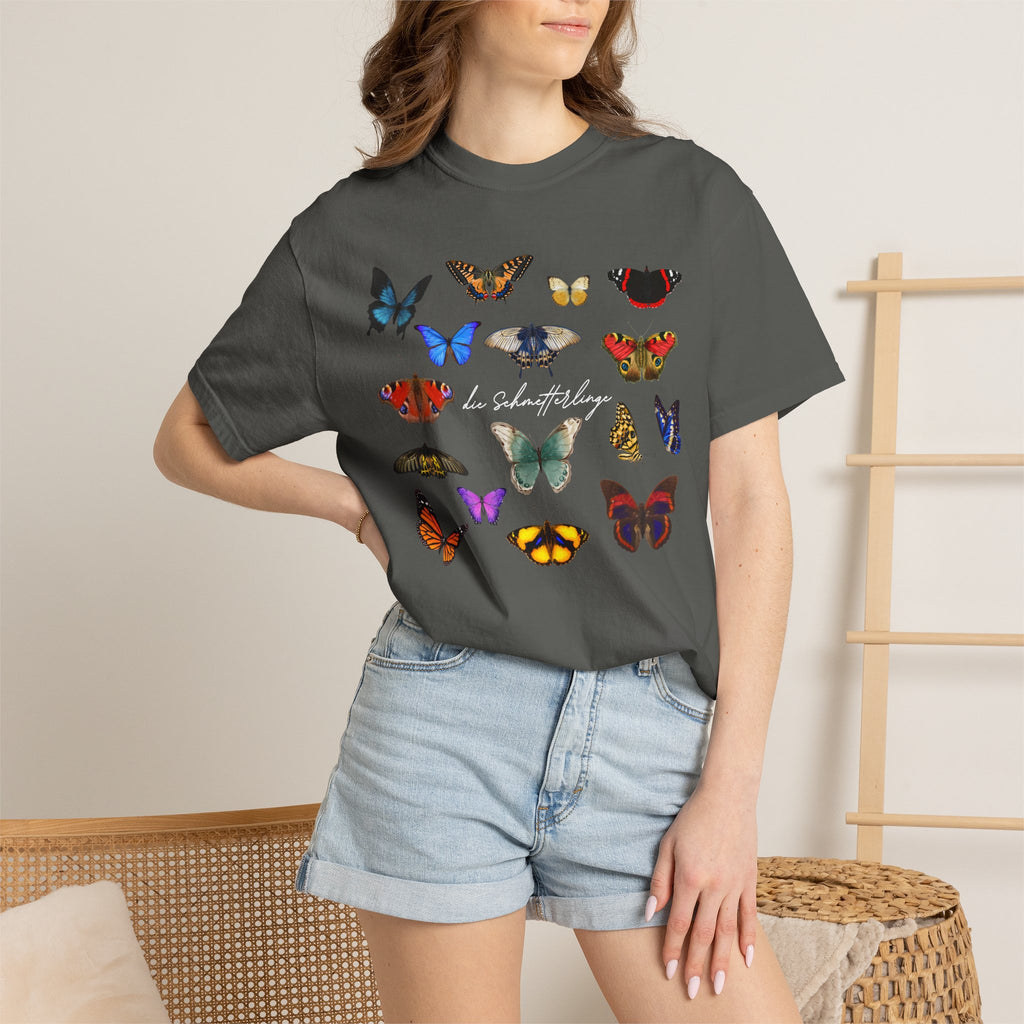 German 'die Schmetterlinge' Butterflies T-Shirt, Comfort Colors, gift for German speaker