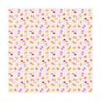 Cute pink gingham foodie Picnic Tablecloth, Cute Sweets Patterned Table Cover for Kids Parties, Everyday Decor