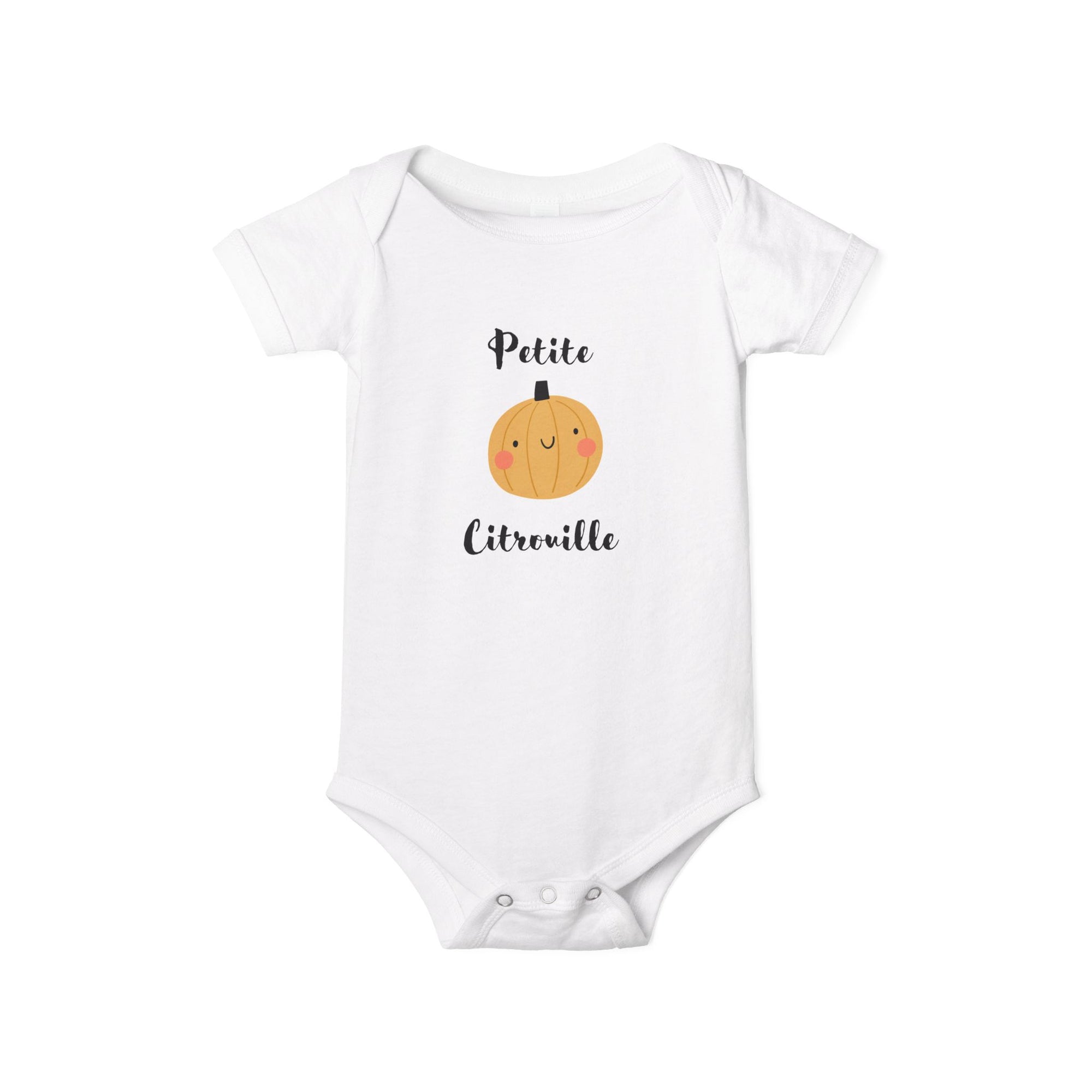 Petite Citrouille (little pumpkin) Infant Jersey bodysuit