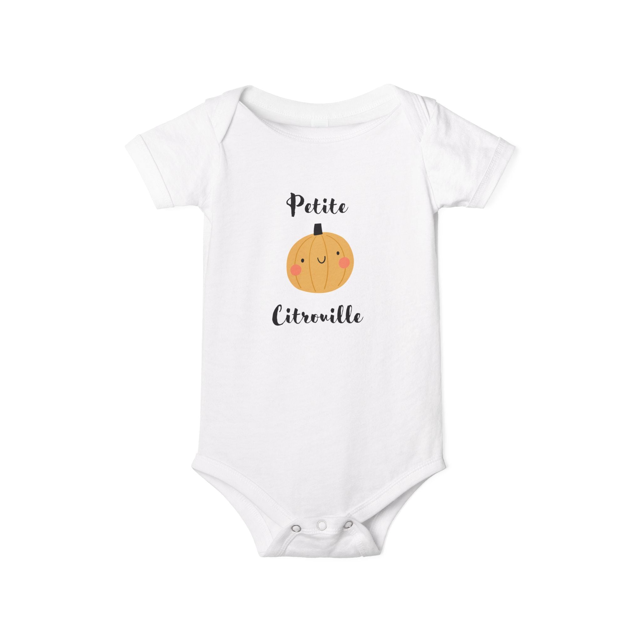 Petite Citrouille (little pumpkin) Infant Jersey bodysuit