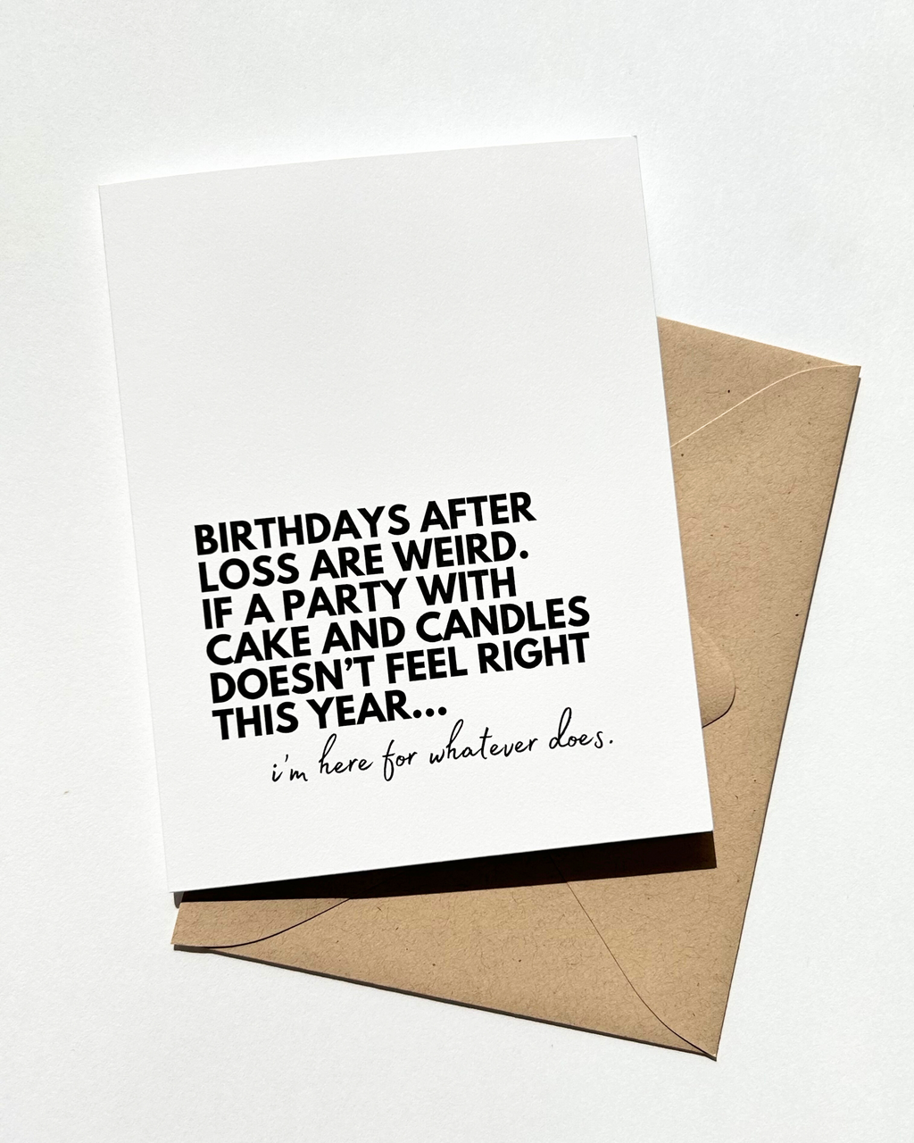 Birthday After Loss Sympathy Birthday Card