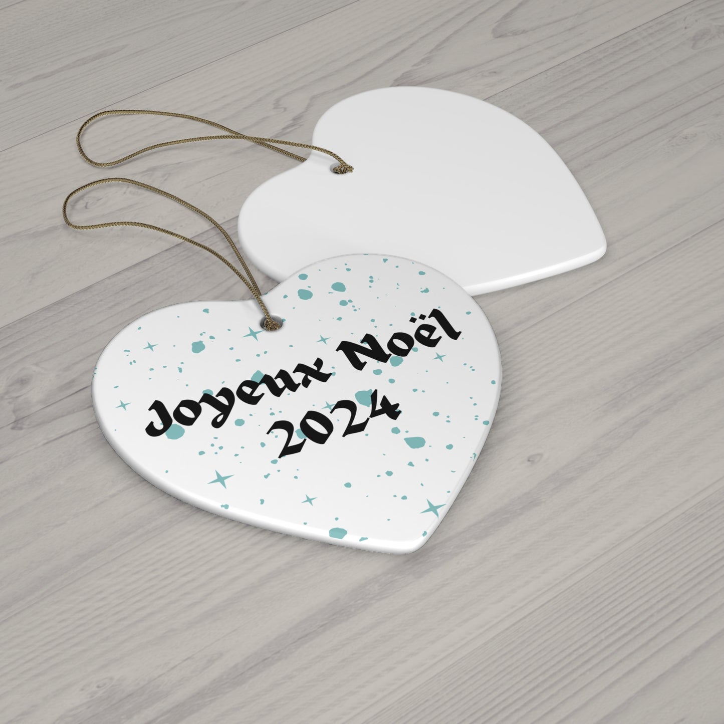 Joyeux Noel 2024 Ceramic Ornament