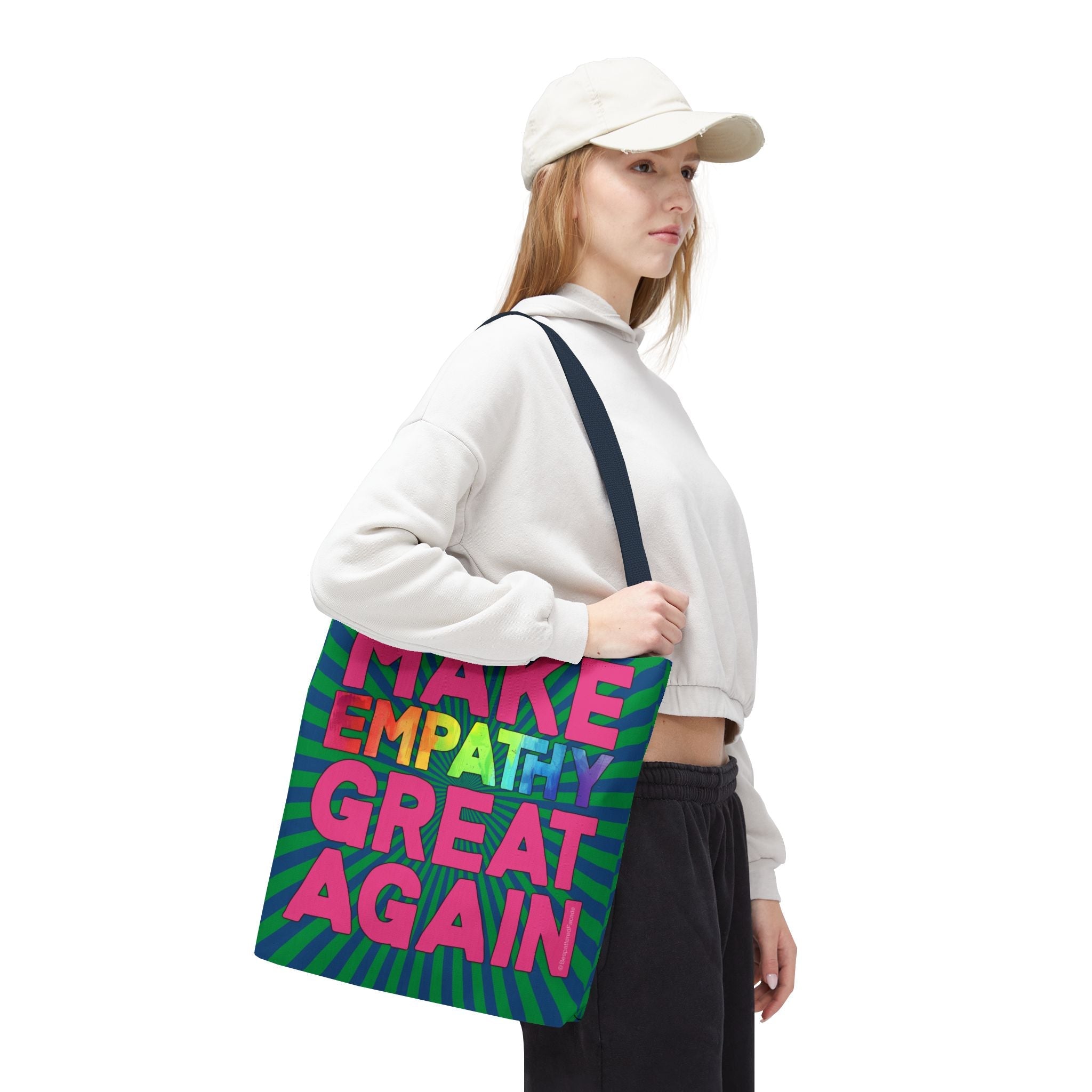 Bespattered Facade Make Empathy Great Again Eco-Friendly Carryall Tote Bag