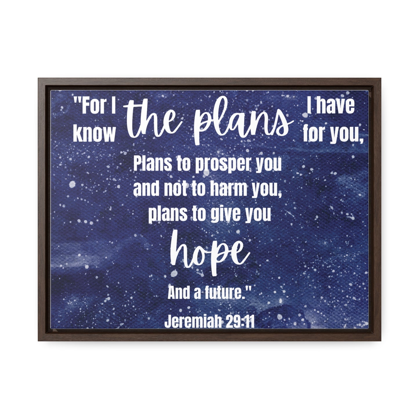 Jeremiah 29 11 bible verse canvas