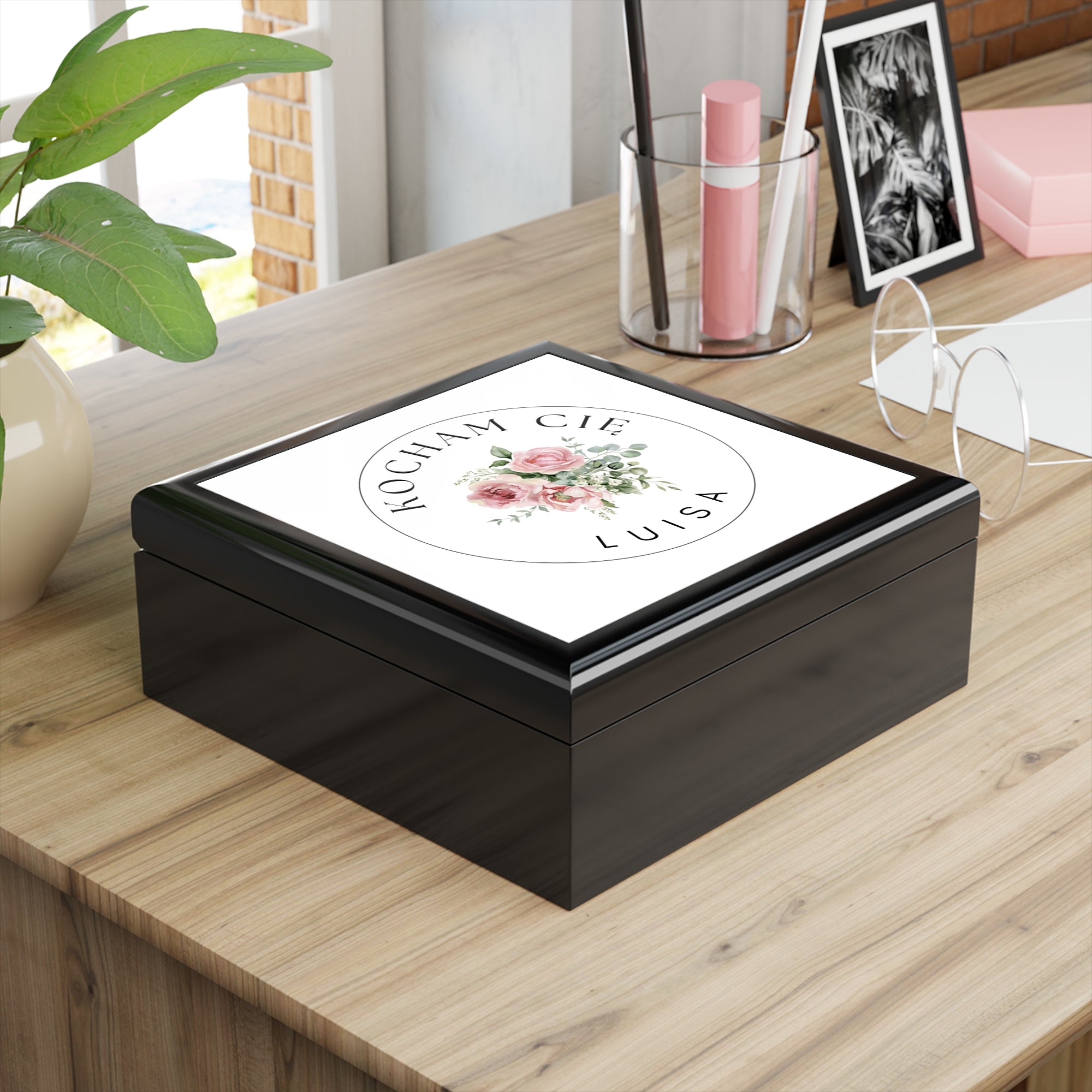Personalized Kocham Cie Polish I love you Jewelry Box