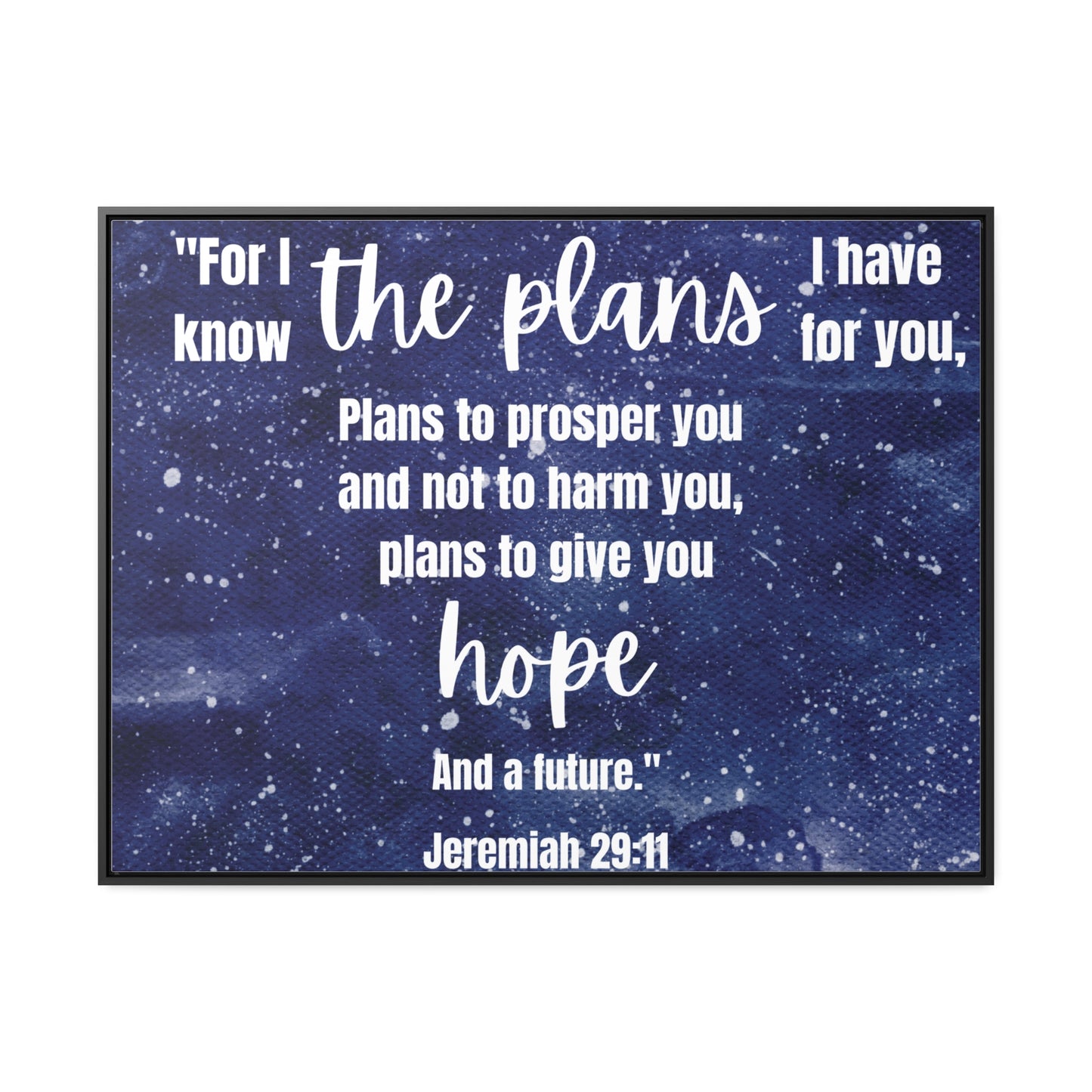 Jeremiah 29 11 bible verse canvas