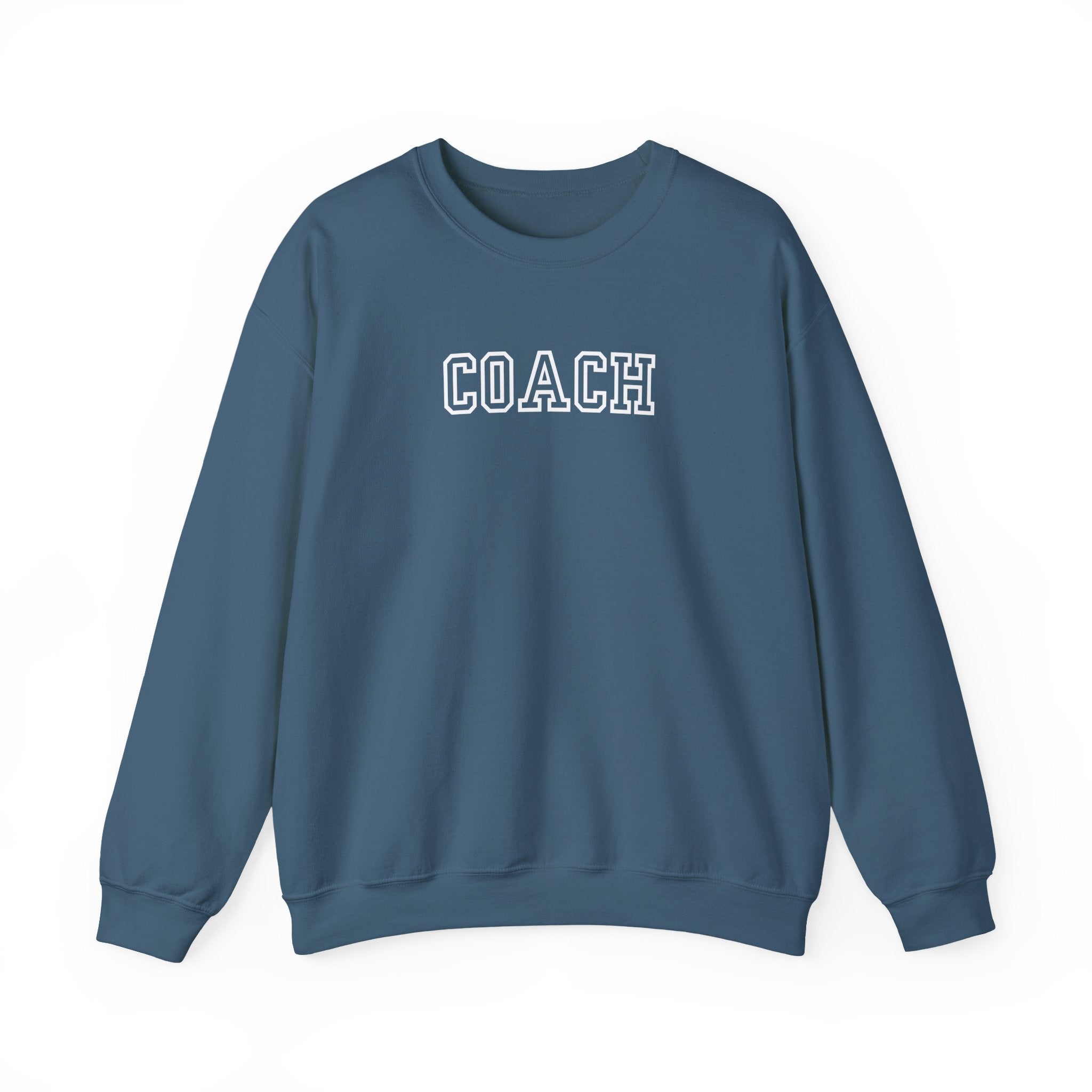 Coach Crewneck Sweatshirt Collegiate Lettering, warm Pullover