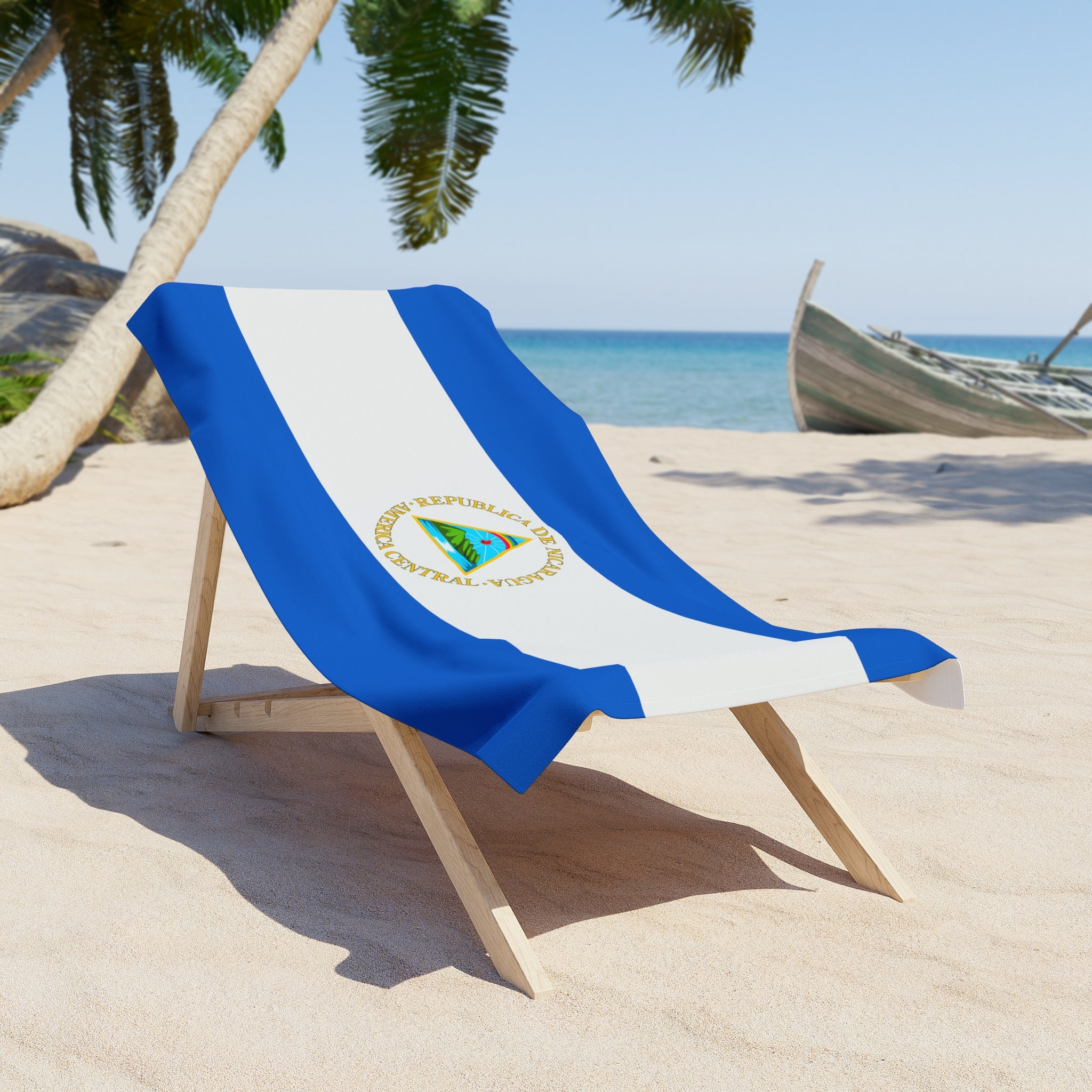 Nicaragua Flag Beach Towel | Quality & Long Lasting - 2 Sizes | Nicaraguan Pride | Gift for Nicaraguans