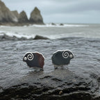 Dorset Sheep Post Earrings in Sterling Silver